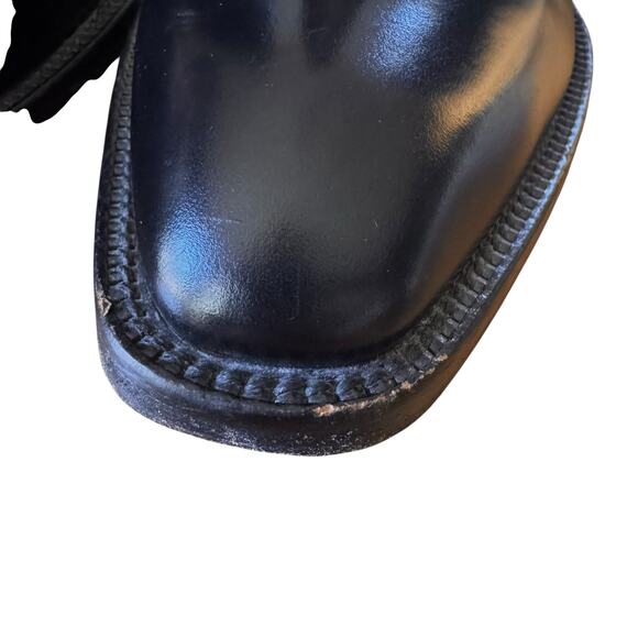 Hugo Boss Men's Jodhpur Style Leather Ankle Boots Black Made in Italy Size 9 - Picture 9 of 10